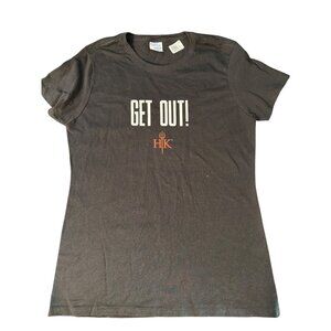 Get Out! HK Logo Short Sleeve T Shirt Hells Kitchen Cotton Port Co Sz Small NWT
